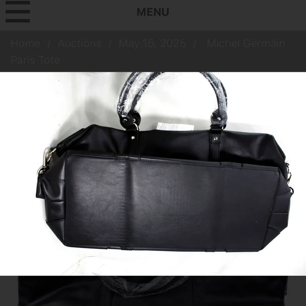 Michel Germain black tote bag. NWT